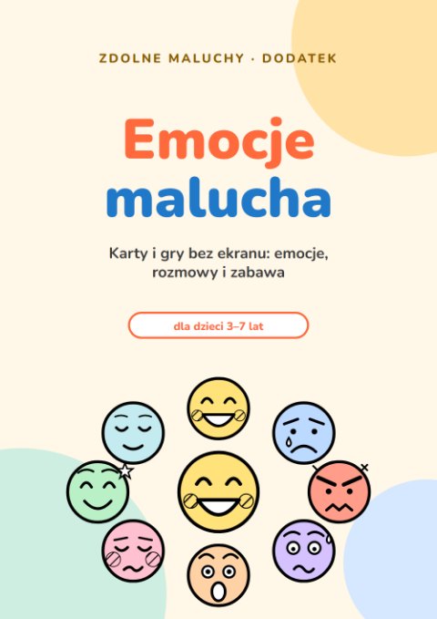Okładka: Emocje malucha – karty i gry bez ekranu
